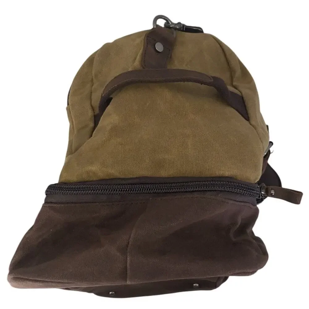 Nerlion Weekender Overnight Bag Canvas & Leather Duffel Bag
